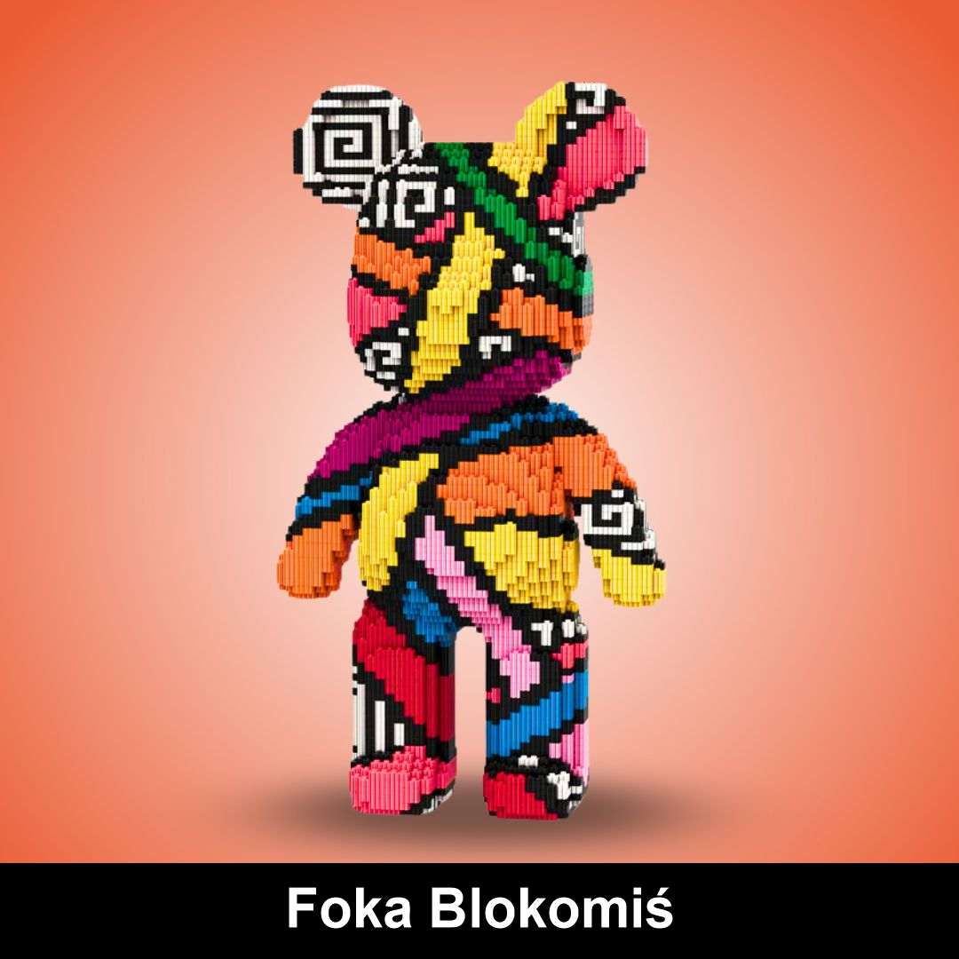 Blokomiś - Wielki miś z klocków do zbudowania